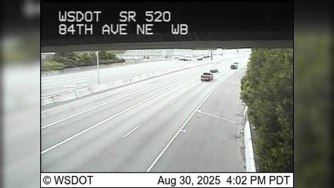 Traffic Cam Clyde Hill: SR 520 at MP 4.5: 84th Ave NE, WB