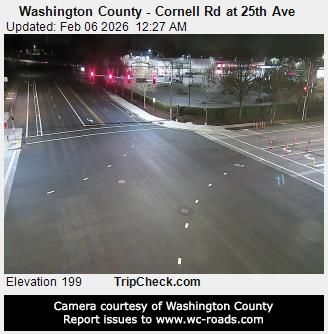 Traffic Cam Hillsboro: Washington County - Cornell Rd at 25th Ave