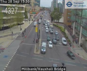 Traffic Cam London: Millbank/Vauxhall Bridge