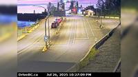 Grassy Plains › West: Hwy at Southbank ferry landing on Francois Lake