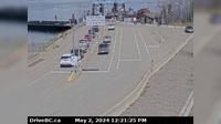 Grassy Plains › West: Hwy 35 at Francois Lake Southbank Ferry Landing looking north at ferry ramp - Day time