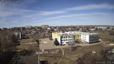 Vue webcam de jour à partir de Kostyantynivka › North West: Donetsk − School No.6