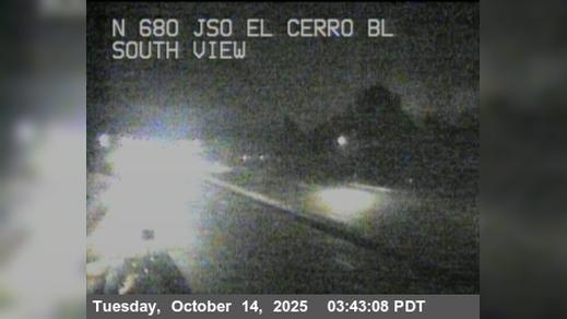 Traffic Cam Alamo › South: TVF15 -- I-680 : JSO El Cerro Blvd