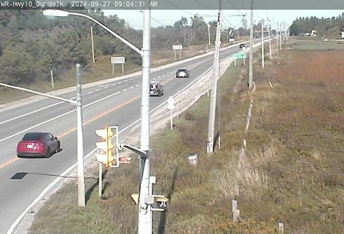Traffic Cam Melancthon: Highway 10 near Dundalk