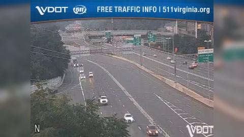 Traffic Cam Tysons: I-495 - MM 46 - SB - I-495 at VA-123