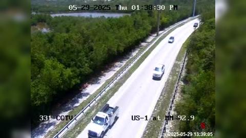 Traffic Cam Tavernier: US-1 at Mile Marker 92.9