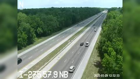 Traffic Cam Lutz: I-275 N at 57.8 NB