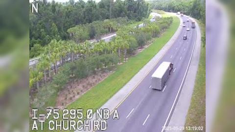 Traffic Cam Dixie: I-75 at MM 295.1