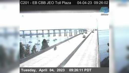 Traffic Cam Coronado › East: C201) SR-75 : Just East of Toll Plaza