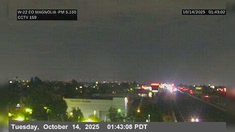 Traffic Cam Koreatown › West: SR-22 : East of Magnolia Street