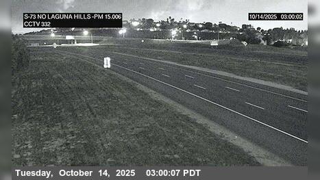 Traffic Cam Aliso Viejo › South: SR-73 : North of Laguna Hills Drive Overcross