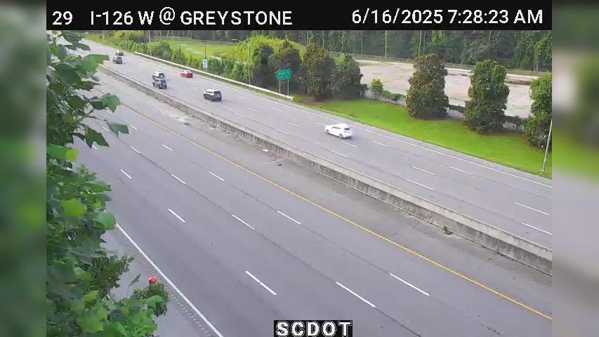 Traffic Cam Columbia: I-126 W @ MM 2.5 Greystone Blvd