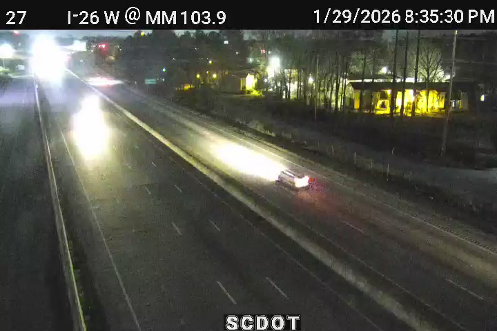 Traffic Cam Columbia: I-26 W @ MM 103.9