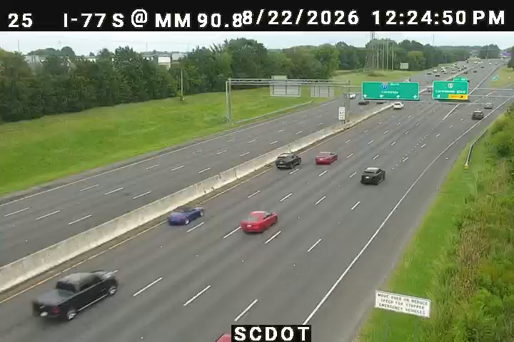 Traffic Cam Ravenwood: I-77 S @ MM 90.8 (State Line)