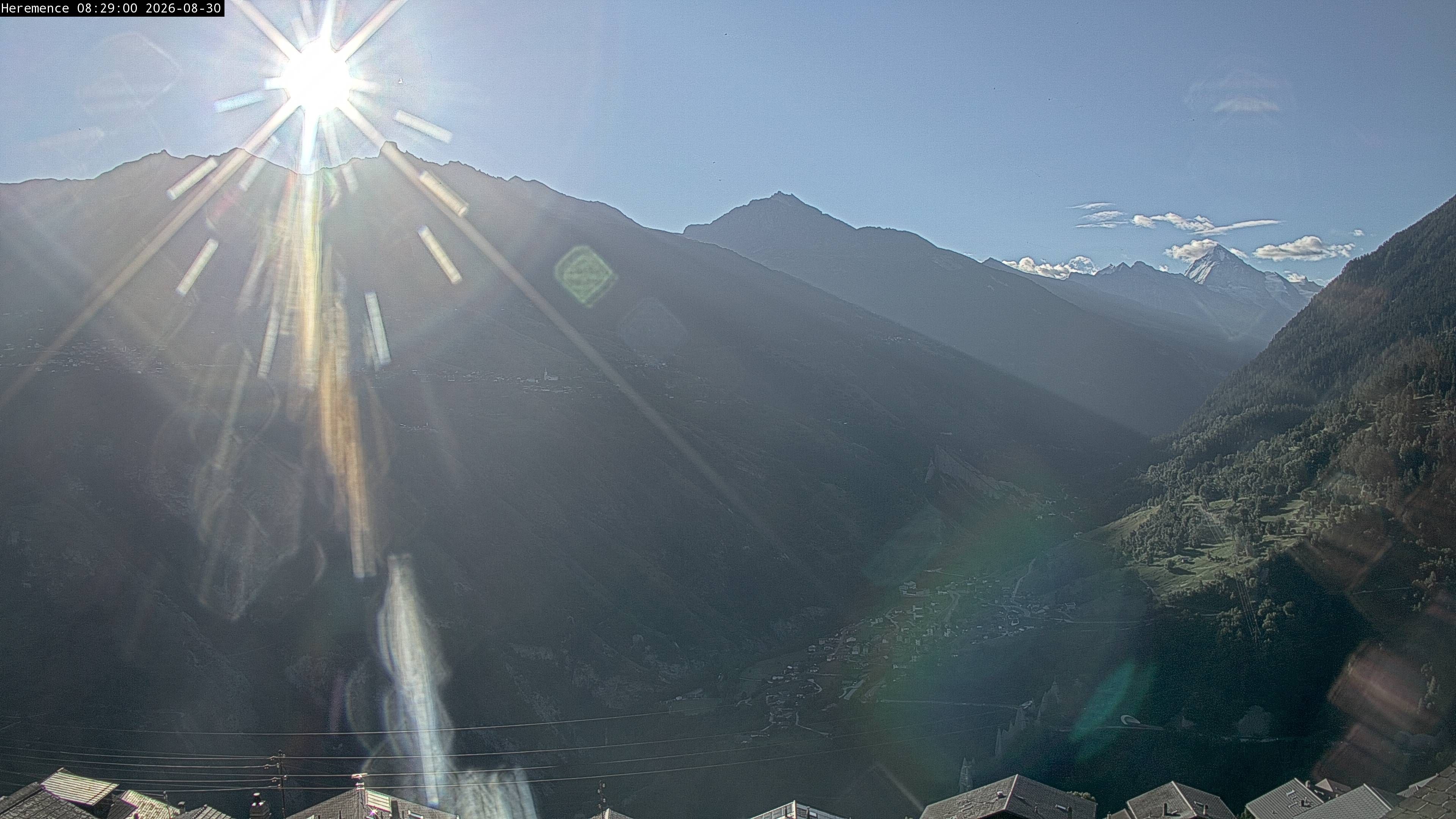Hérémence: Euseigne, Pyramides d'Euseigne - Euseigne, Village - Saint-Martin - Val d’Hérens - Dent Blanche
