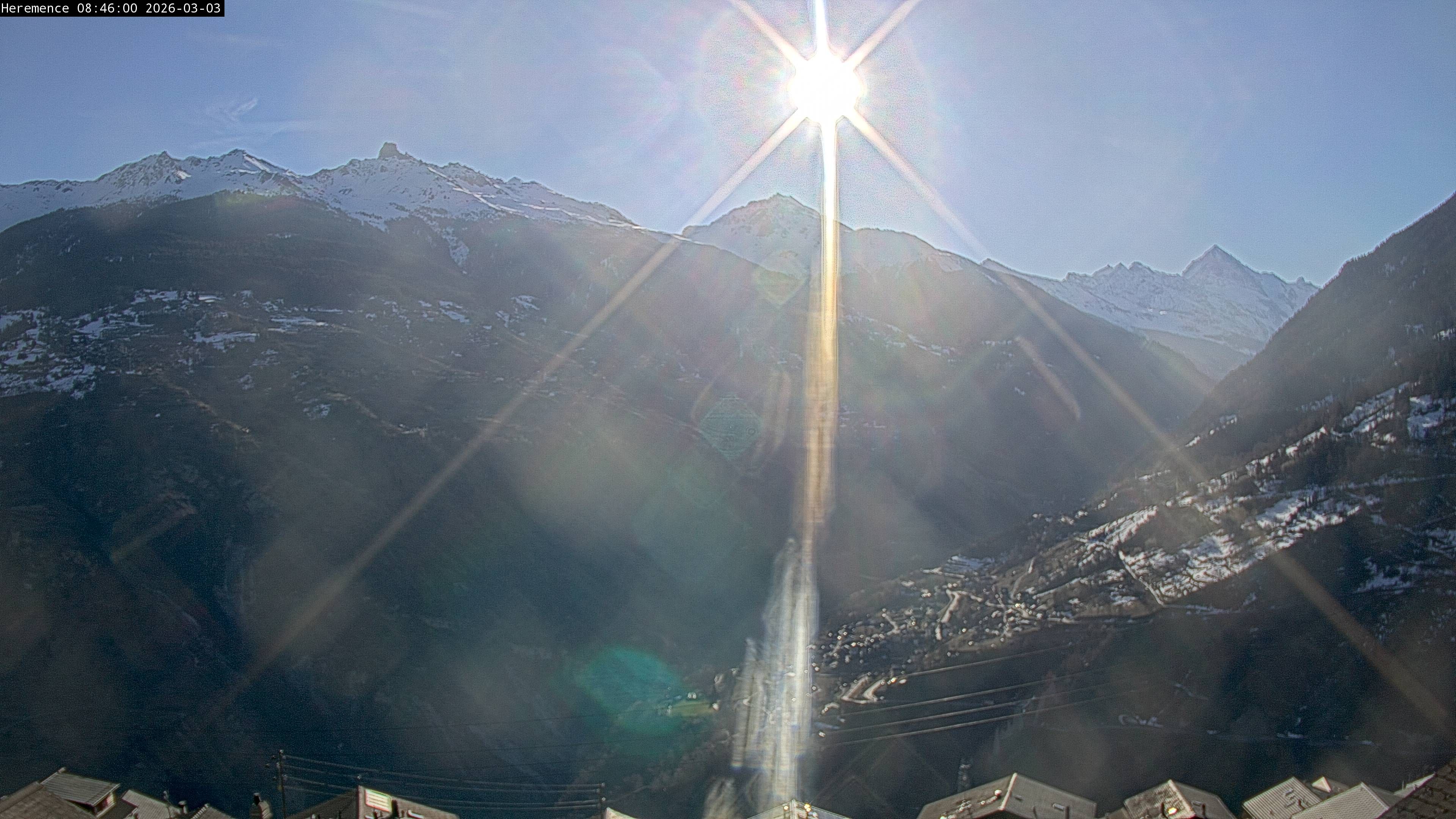 Hérémence: Euseigne, Pyramides d'Euseigne - Euseigne, Village - Saint-Martin - Val d’Hérens - Dent Blanche