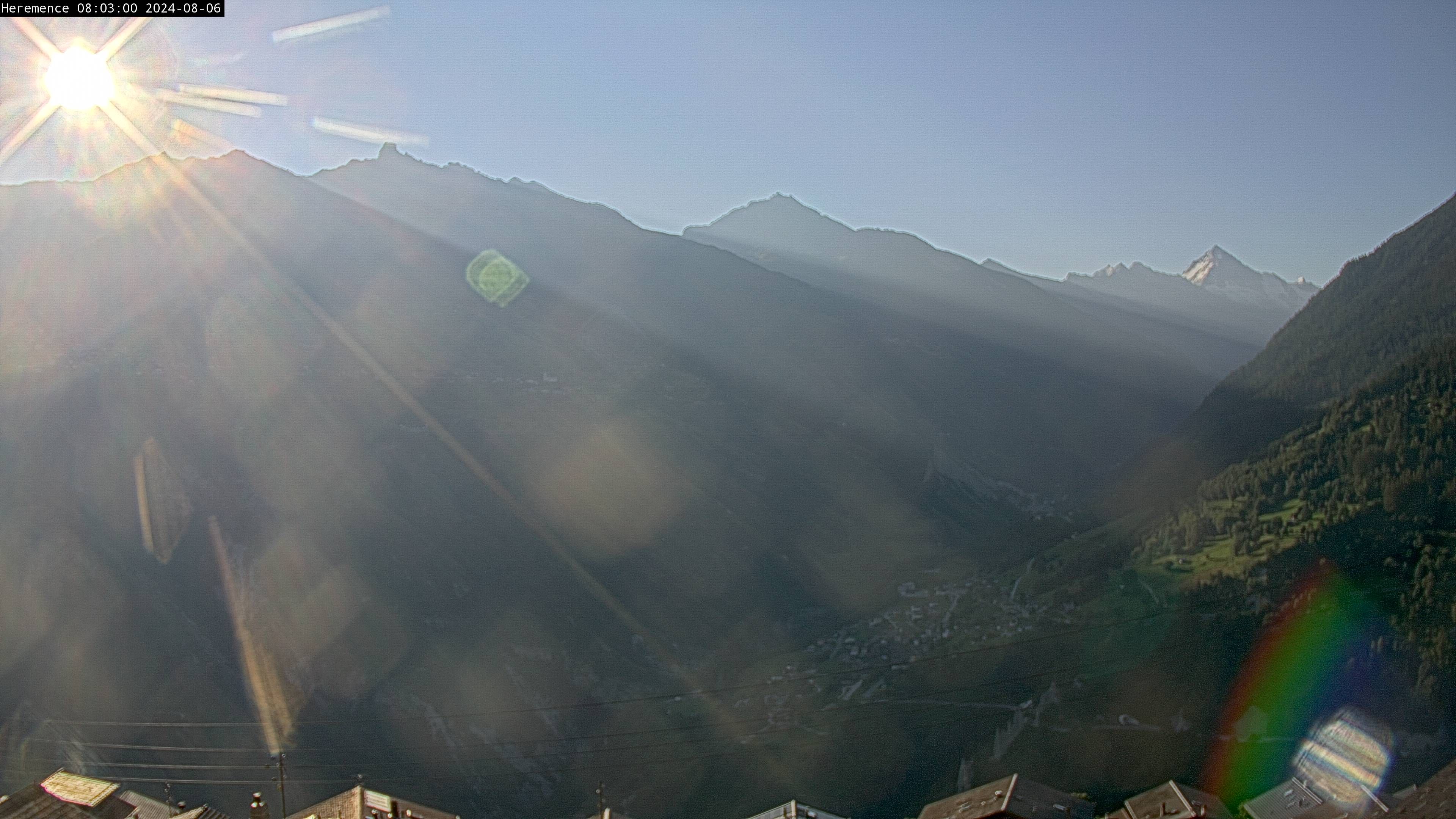 Hérémence: Euseigne, Pyramides d'Euseigne - Euseigne, Village - Saint-Martin - Val d’Hérens - Dent Blanche