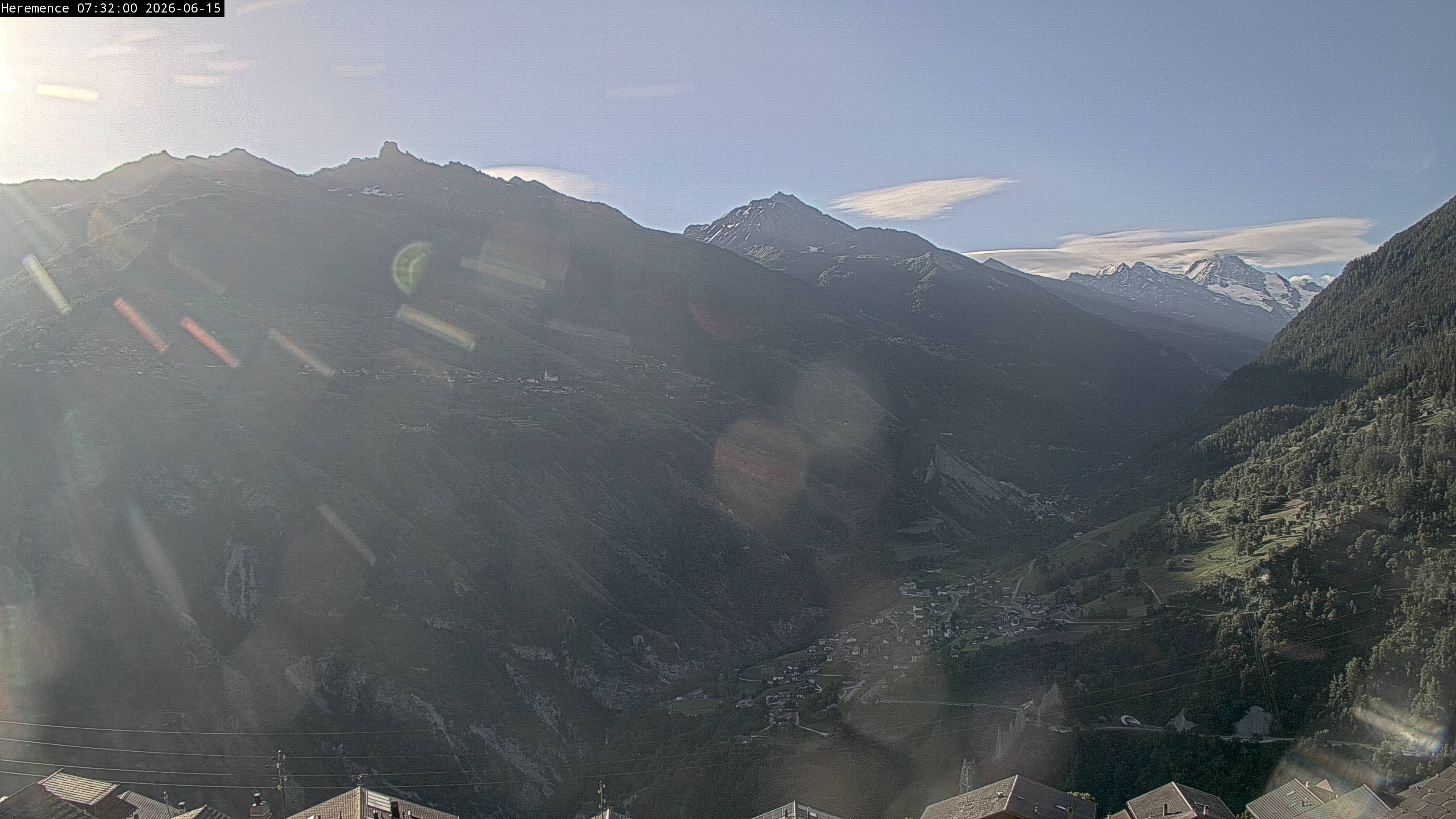Hérémence: Euseigne, Pyramides d'Euseigne - Euseigne, Village - Saint-Martin - Val d’Hérens - Dent Blanche
