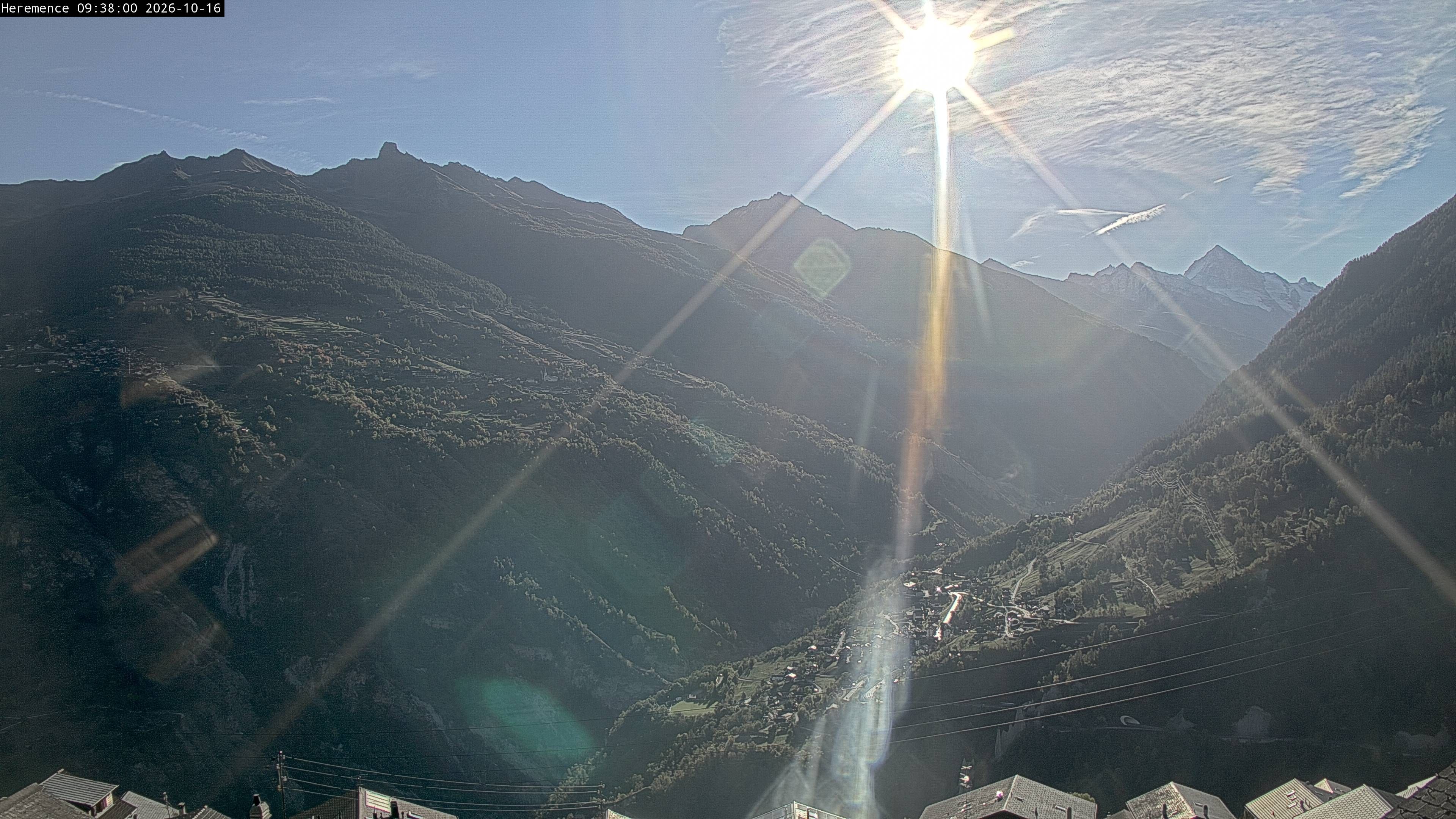 Hérémence: Euseigne, Pyramides d'Euseigne - Euseigne, Village - Saint-Martin - Val d’Hérens - Dent Blanche