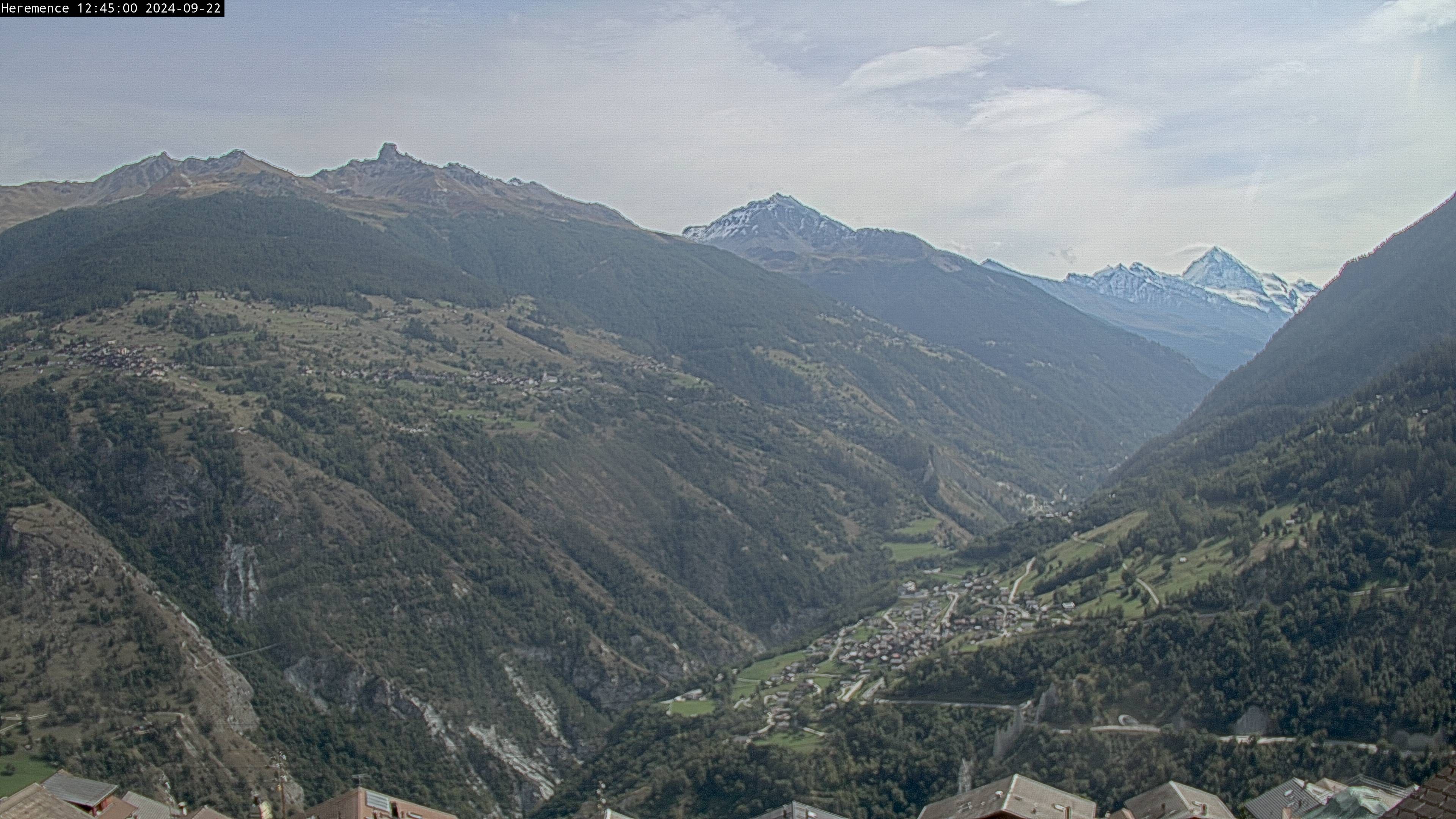 Hérémence: Euseigne, Pyramides d'Euseigne - Euseigne, Village - Saint-Martin - Val d’Hérens - Dent Blanche