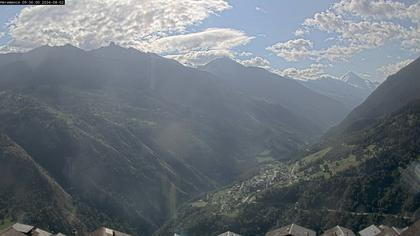 Hérémence: Euseigne, Pyramides d'Euseigne - Euseigne, Village - Saint-Martin - Val d’Hérens - Dent Blanche