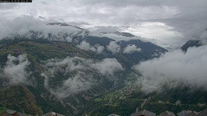 Hérémence: Euseigne, Pyramides d'Euseigne - Euseigne, Village - Saint-Martin - Val d’Hérens - Dent Blanche