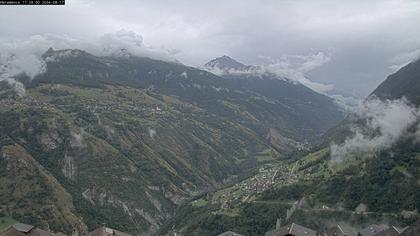 Hérémence: Euseigne, Pyramides d'Euseigne - Euseigne, Village - Saint-Martin - Val d’Hérens - Dent Blanche