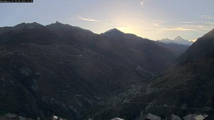 Hérémence: Euseigne, Pyramides d'Euseigne - Euseigne, Village - Saint-Martin - Val d’Hérens - Dent Blanche