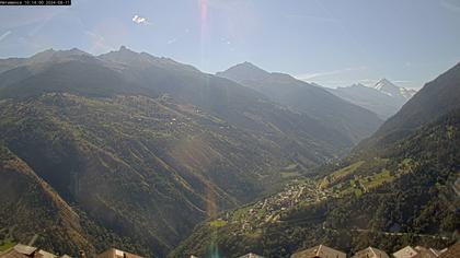 Hérémence: Euseigne, Pyramides d'Euseigne - Euseigne, Village - Saint-Martin - Val d’Hérens - Dent Blanche