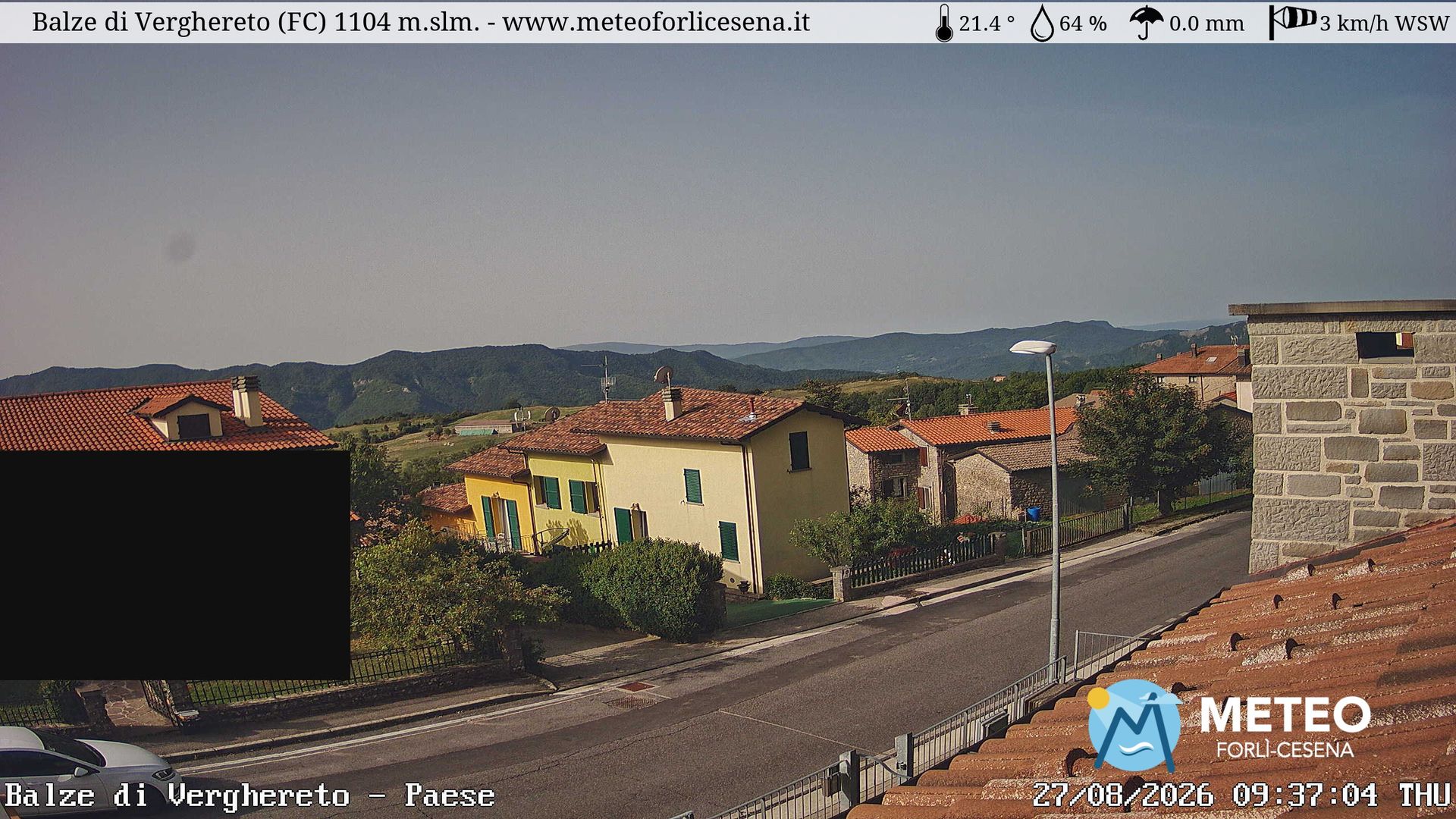 Traffic Cam Verghereto › North: Mount Fumaiolo
