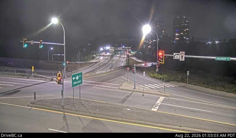 Traffic Cam Lynnmour › North-East: Mountain Highway at Hwy 1 overpass, looking east