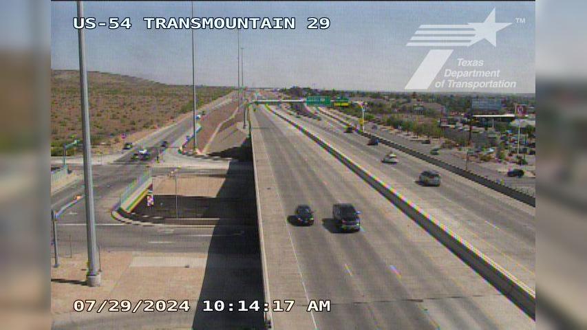 Traffic Cam El Paso › North: US-54 @ TransMountain