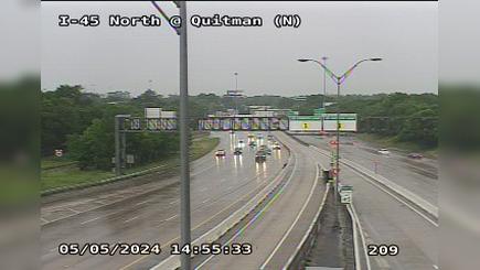 Traffic Cam Houston › South: IH-45 North @ Quitman (N)