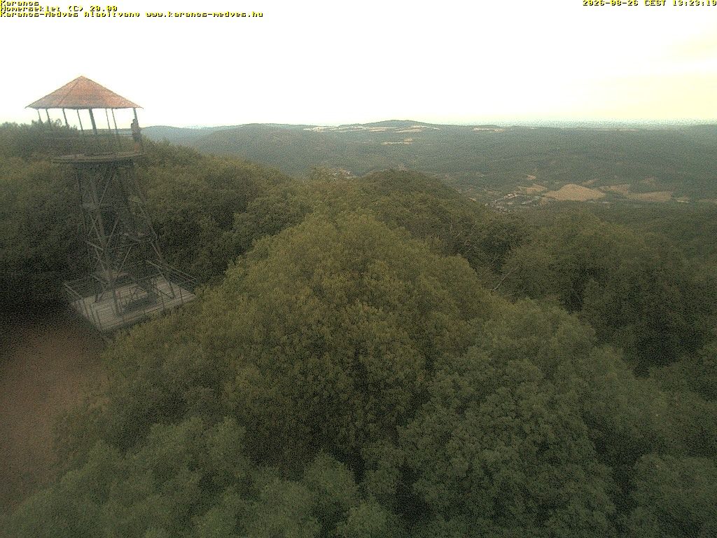 Traffic Cam Karancslapujto: Karancs Mountain Live webcam