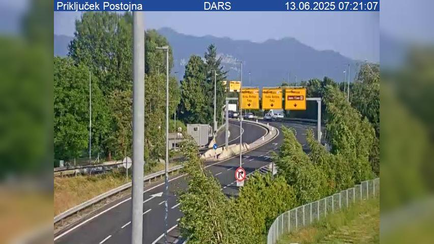 Ljubljana-Koper Traffic: Postojna Junction Webcam
