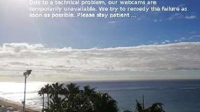 Vista de cámara web de luz diurna desde Playa Blanca: Webcam − Beach, Fuerteventura