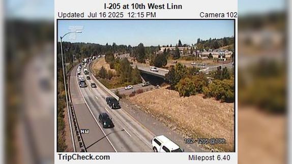 Traffic Cam West Linn: I-205 at 10th