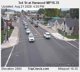 Traffic Cam Prineville: 3rd St at Harwood MP18.35