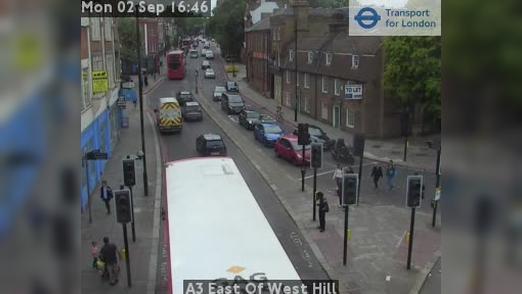 Traffic Cam London: A3 East Of West Hill