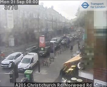 Traffic Cam London: A205 Christchurch Rd/Norwood Rd