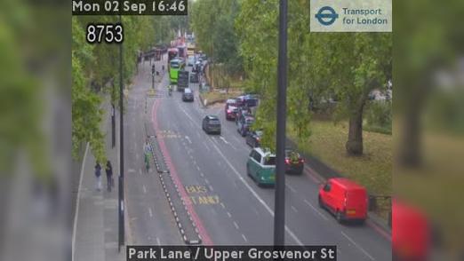 Traffic Cam London: Park Lane - Upper Grosvenor St