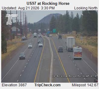 Traffic Cam Bend: US 97 at Rocking Horse NB