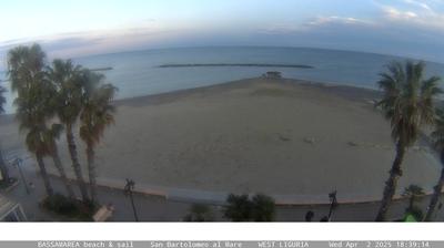 Preview delle webcam di San Bartolomeo al Mare › South-East