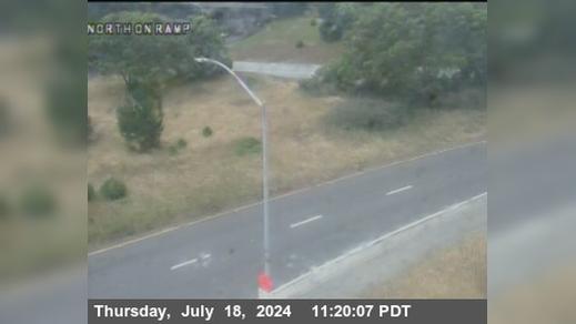 Traffic Cam Daly City › North: TVB84 -- I-280 : Serramonte Blvd Northbound Onramp