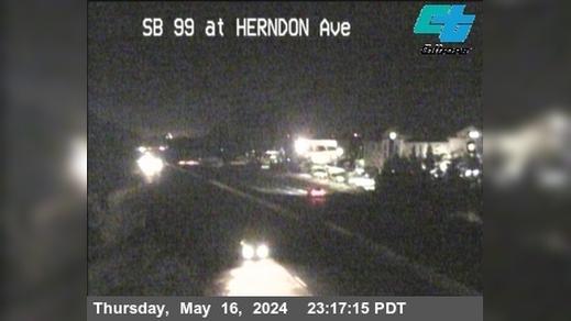 Traffic Cam Fresno › South: FRE-99-AT HERNDON AVE