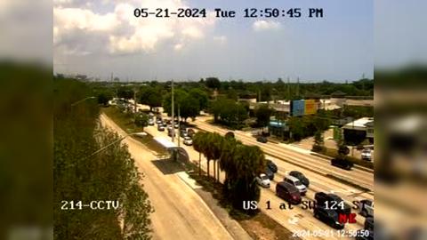 Traffic Cam Kendall: US-1 at Southwest 124th Street