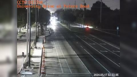 Traffic Cam Plantation: University Drive at Peters Road