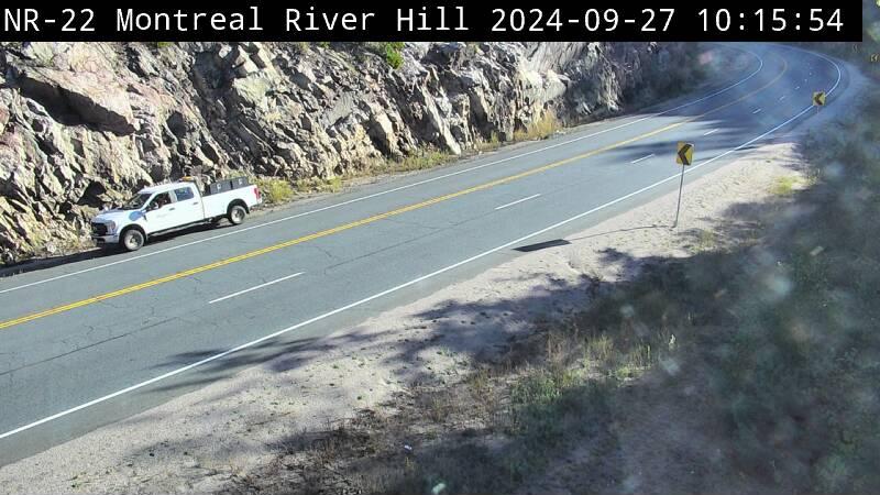 Traffic Cam Unorganized North Algoma: Highway 17 near Montreal River Hill