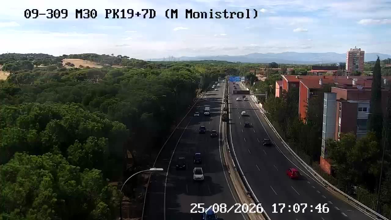 Traffic Cam Gaztambide: M30 - PK19+700 D (MARQUES DE MONISTROL)