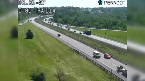 Traffic Cam Wertzville: I-81 @ EXIT 57 (PA 114 MECHANICSBURG)